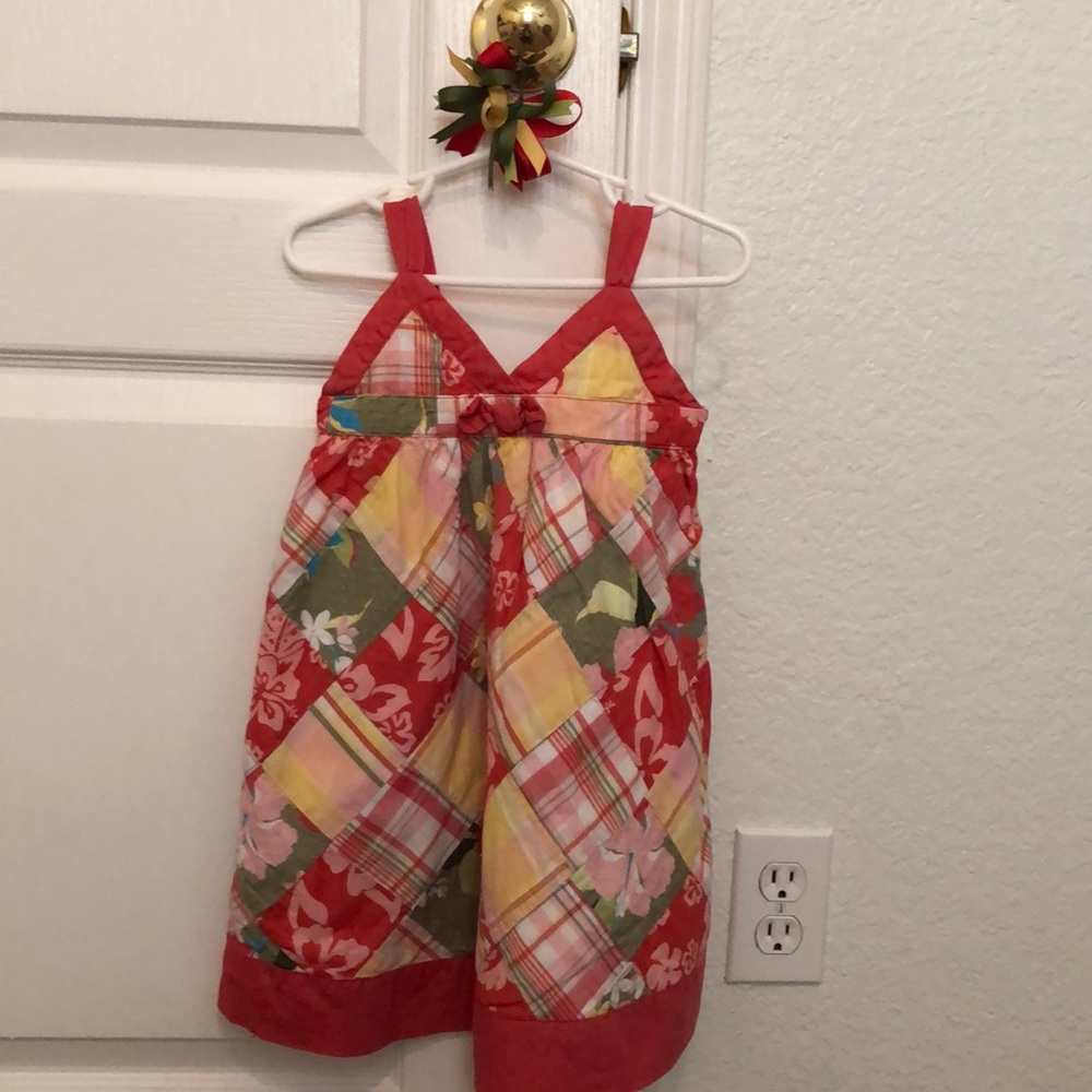 18-24 month Janie and Jack dress with M2M hair bow